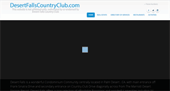 Desktop Screenshot of desertfallscountryclub.com