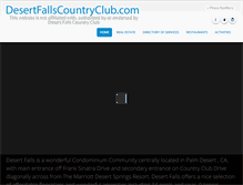 Tablet Screenshot of desertfallscountryclub.com